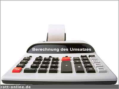 der Gebietsums&auml;tze